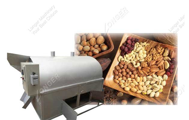 almond roasting drying machine