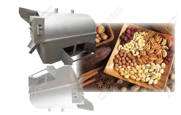 almond roasting drying machine